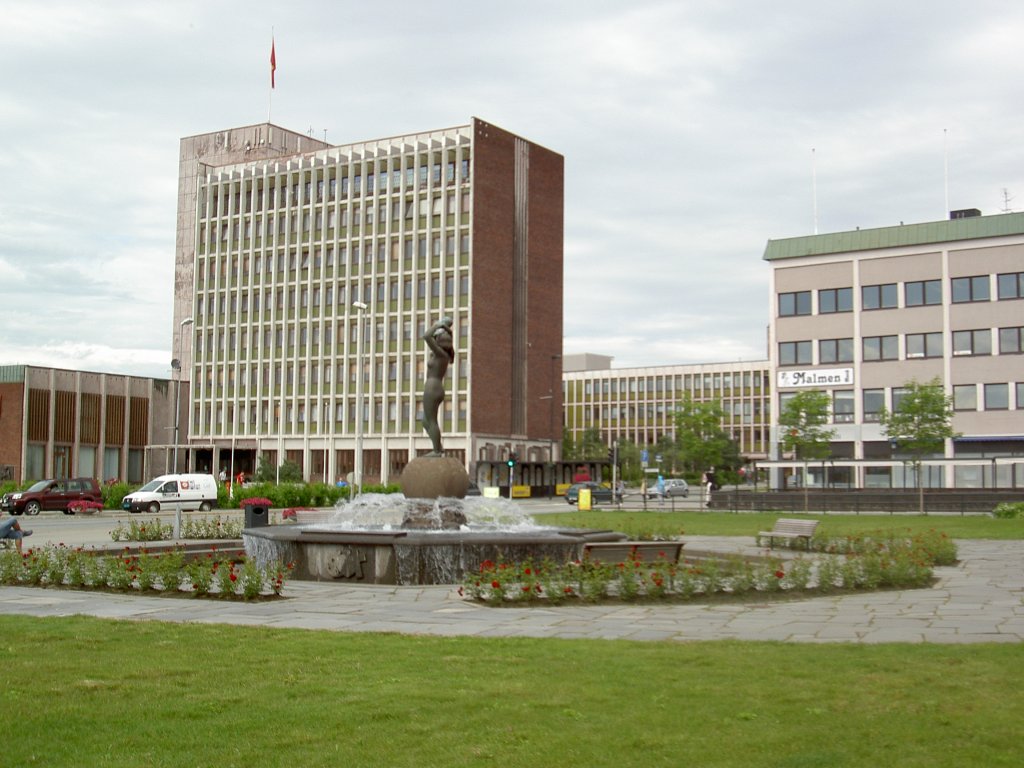 Rathausplatz von Narvik (01.07.2013)