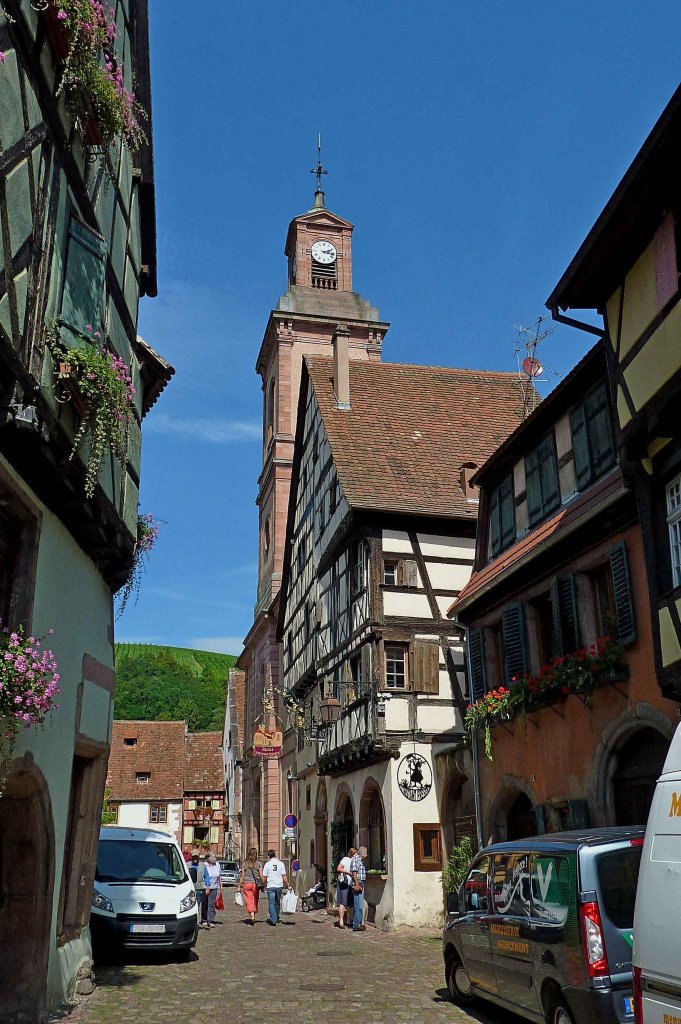 Reichenweier im Elsa, Blick zur evangelischen Kirche, Sept.2011