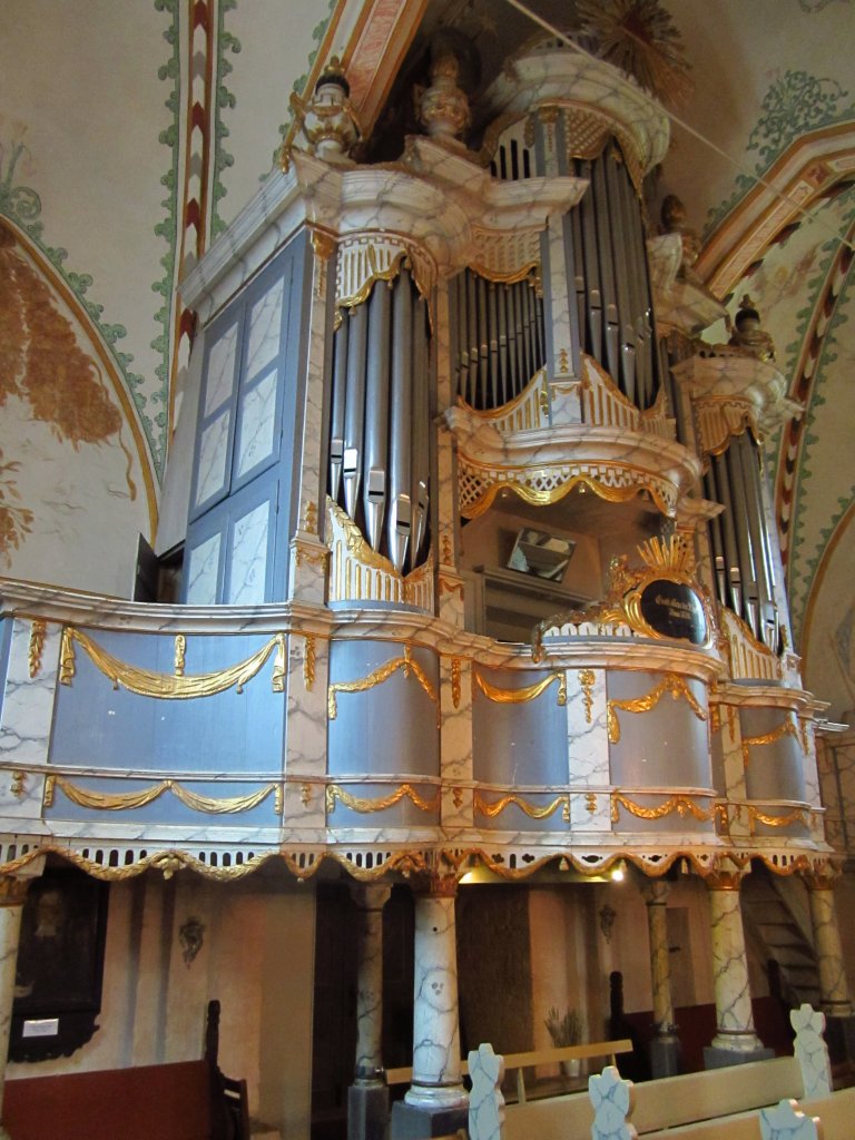 Rerik, Ev. Kirche, Orgelprospekt von 1780 (13.07.2012)