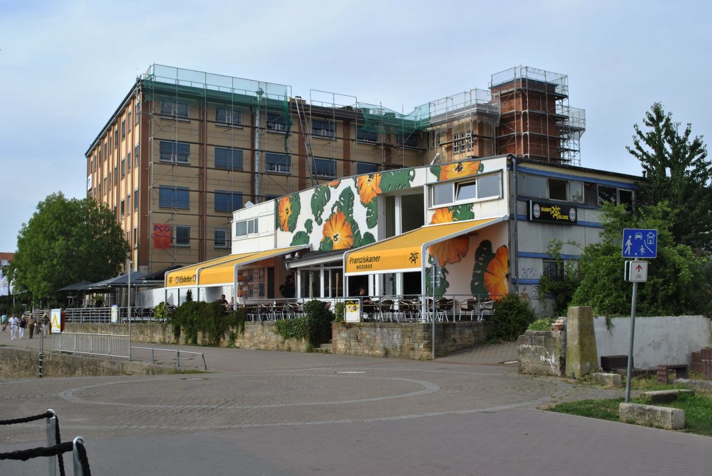 Restaurant an der Uferpormeda in Hameln, am 12.07.2011.