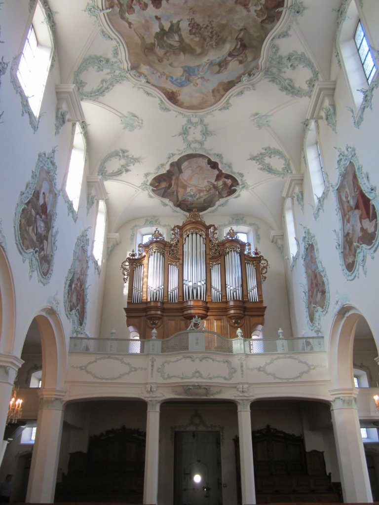 Rheinfelden, Orgelempore der St. Martin Kirche (26.08.2012)