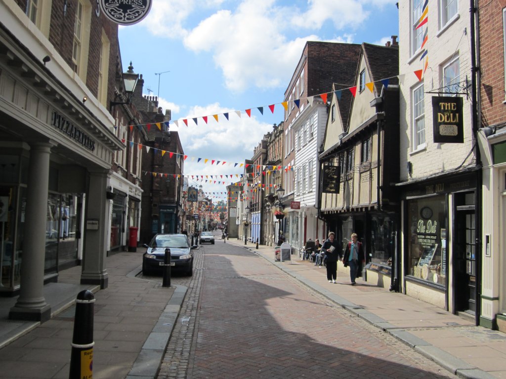 Rochester, Huser in der High Street (25.05.2013)