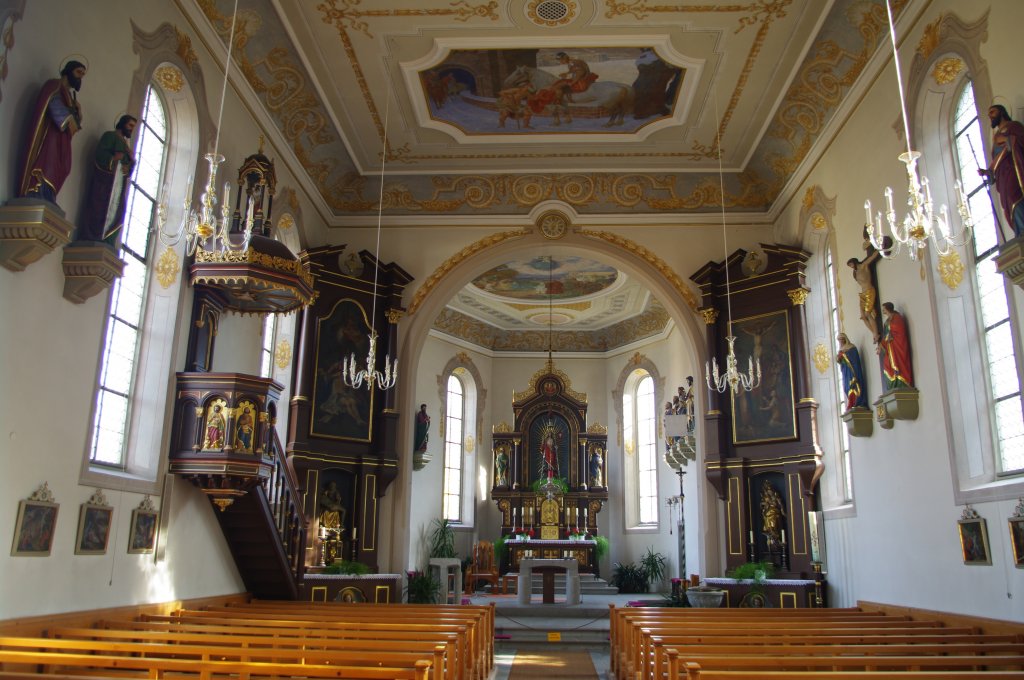 Rthenbach, Altre und Kanzel der St. Martin Kirche (30.10.2011)
