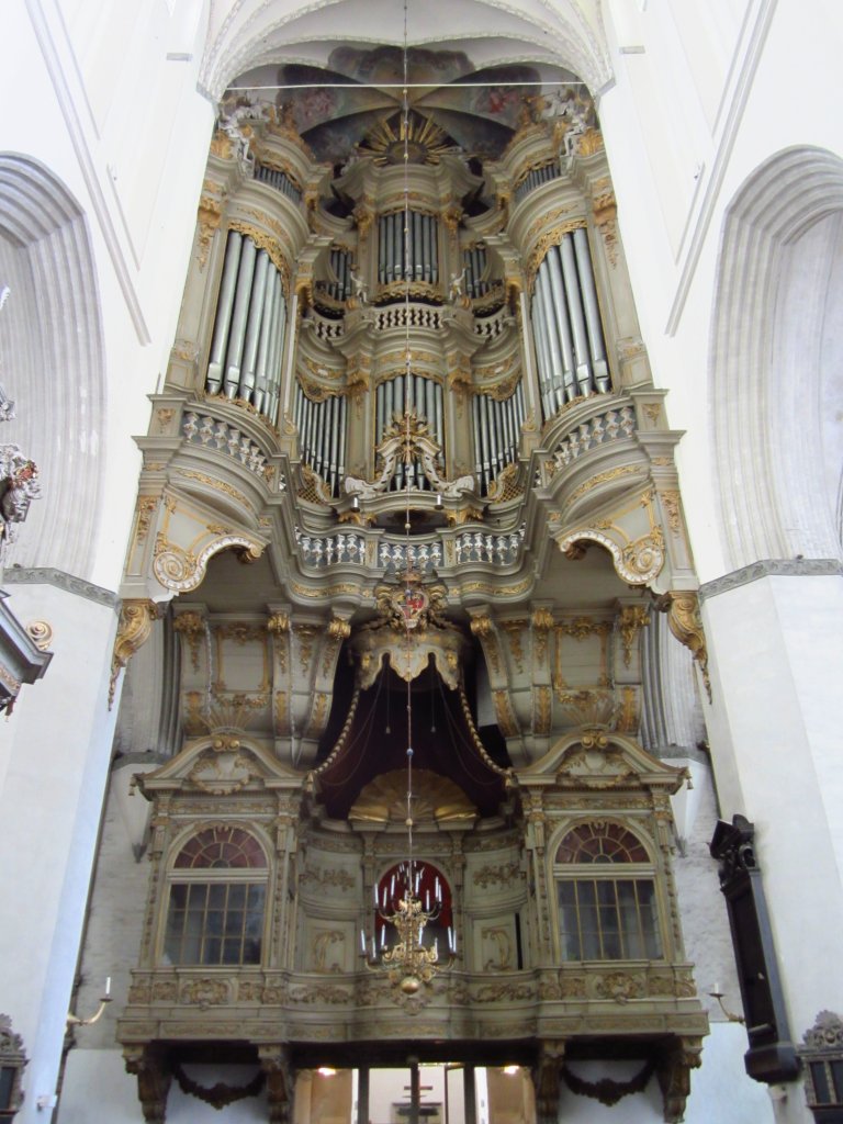 Rostock, St. Marien Kirche, Frstenempore und Schmidt Orgel (13.07.2012)