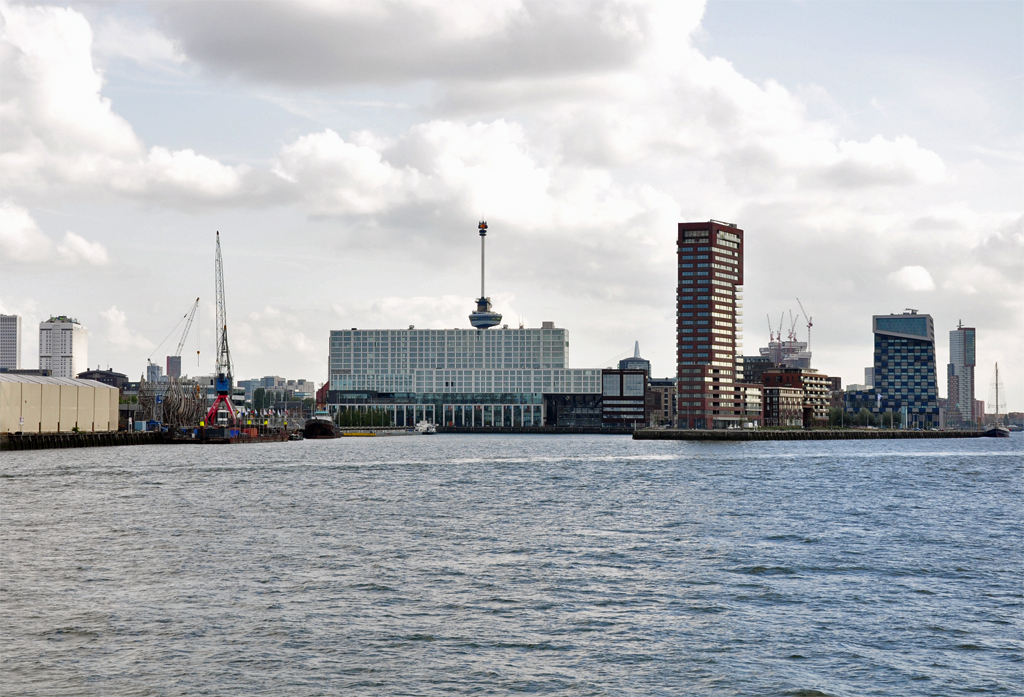 Rotterdam mit  Scheepvart- en Transportcollege   und Euromast (185 m) - 15.09.2012