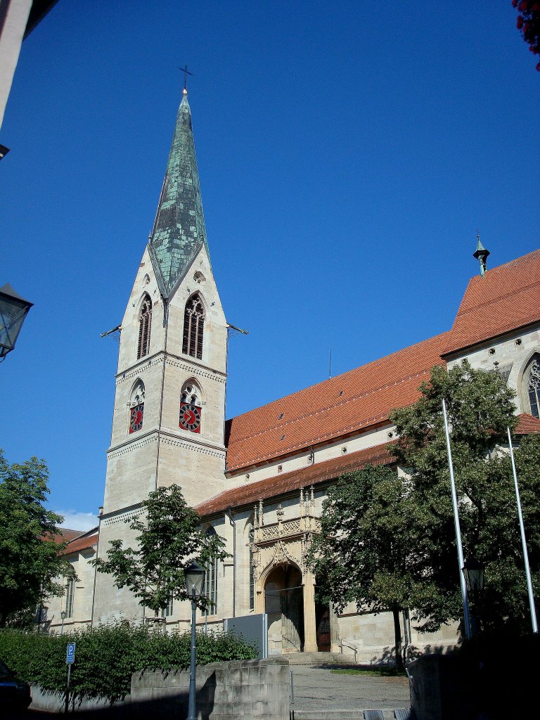 Rottweil, das Heilig-Kreuz-Mnster, erbaut Anfang des 13.Jahrhunderts, Okt.2010