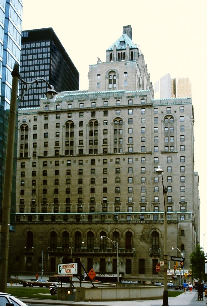 Royal York Hotel in Toronto, erbaut von der Canadian Pacific Railway; aufgenommen am 28. Mai 1968.