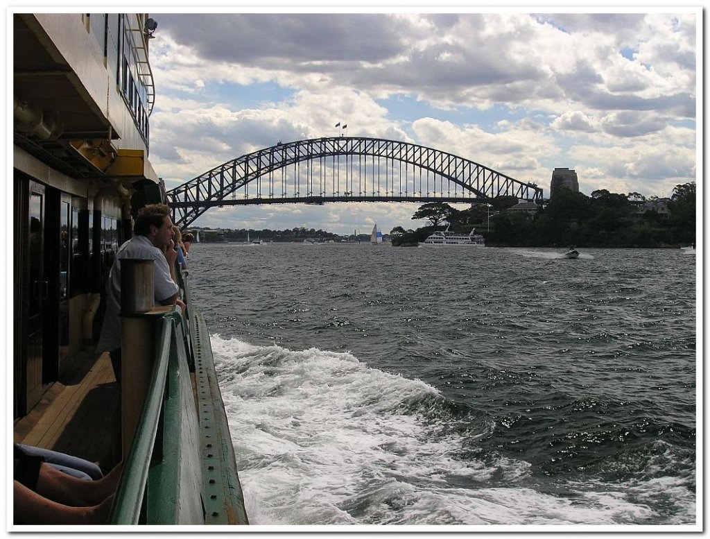 Rckfahrt von Manly mit der   Ferry   Elizabeth ... Oktober 2004