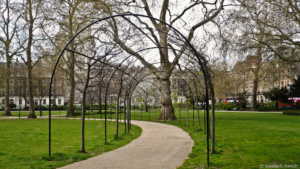 Russel Sqaure Gardens in Bloomsbury, London. (17.04.2008)