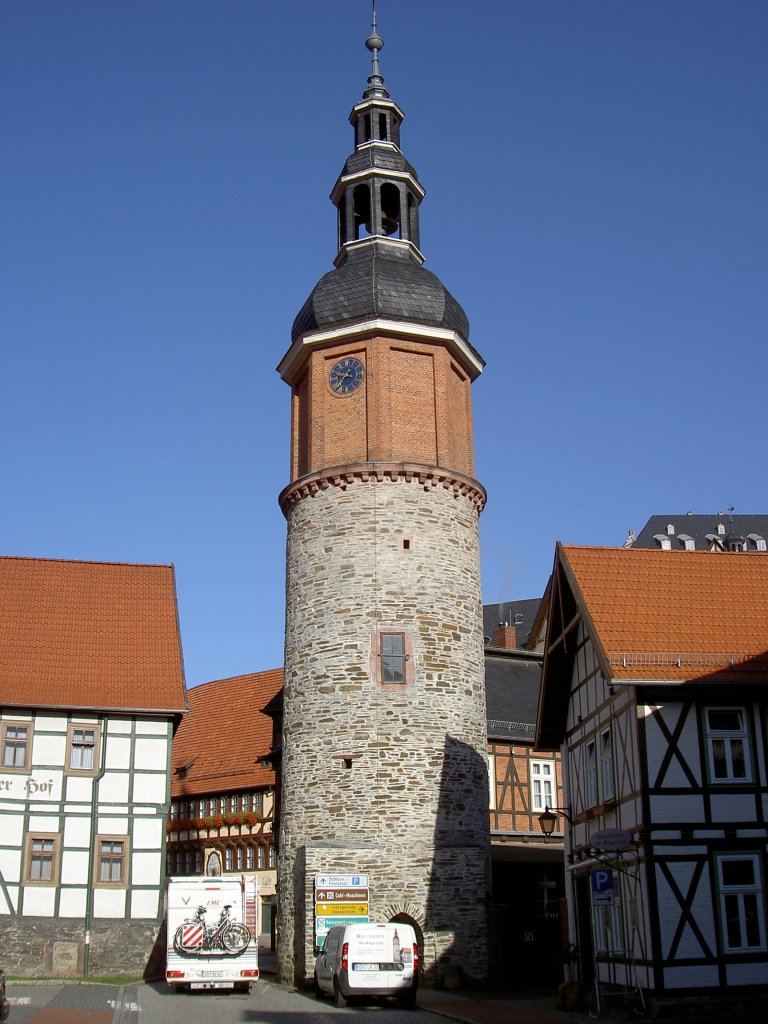 Saigerturm in Stolberg/Harz, erbaut 1282 als Bestandteil des inneren Stadttores
(30.09.2012)