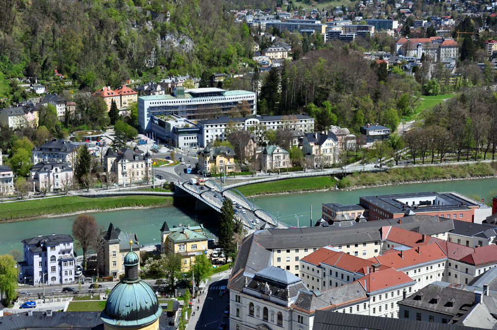 Salzburg - Staatsbrcke ber die Salzach - 25.04.2012