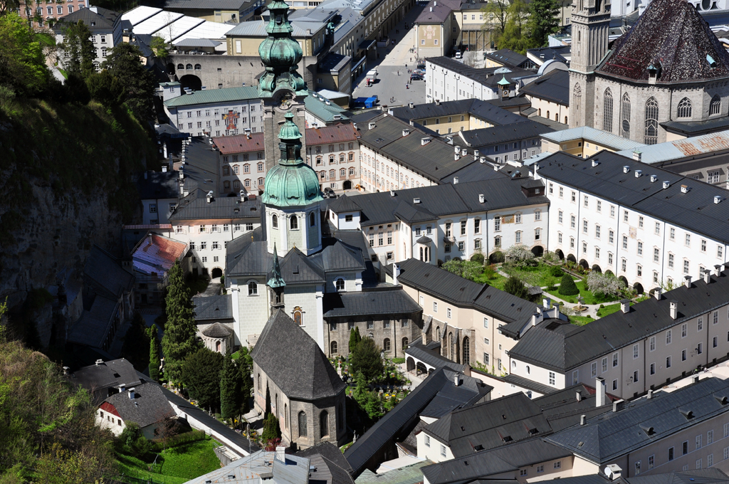 Salzburger Erzabtei St. Peter am Fue der Festung - 25.04.2012