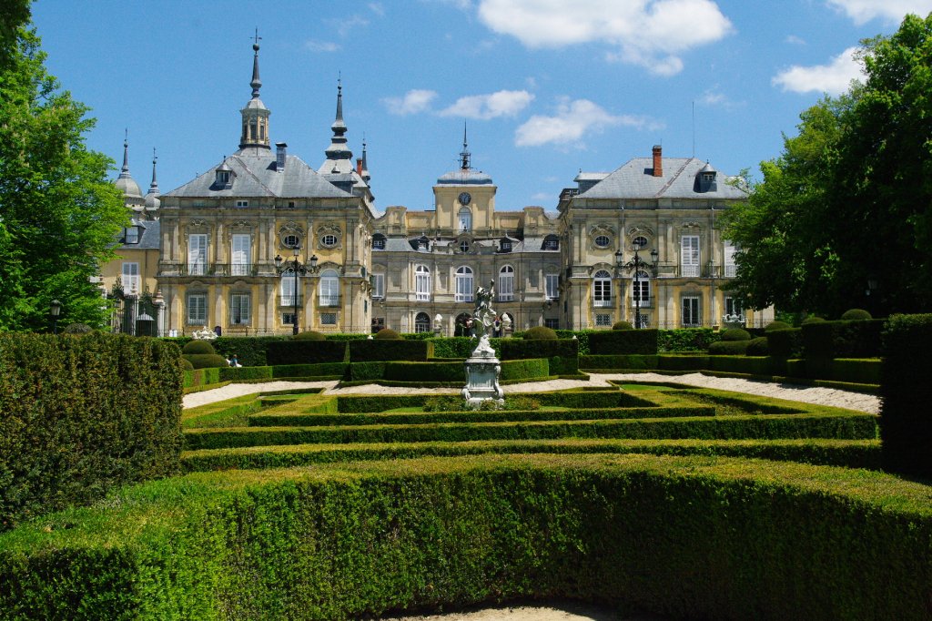 San Ildefono, Palacio Real la Granja, Gartenansicht (21.05.2010)