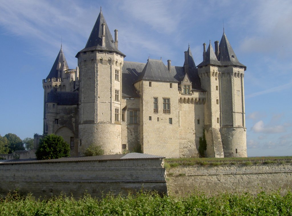 Saumur, Schloss, erbaut von Herzog Ludwig I. von Anjou um 1367 (03.07.2008)