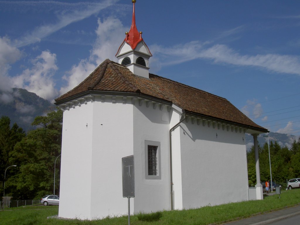 Schattdorf, Crivelli Kapelle, erbaut 1654 als Grabkapelle der Familie von Oberst 
Sebastian Crivelli, Kanton Uri (05.09.2010)