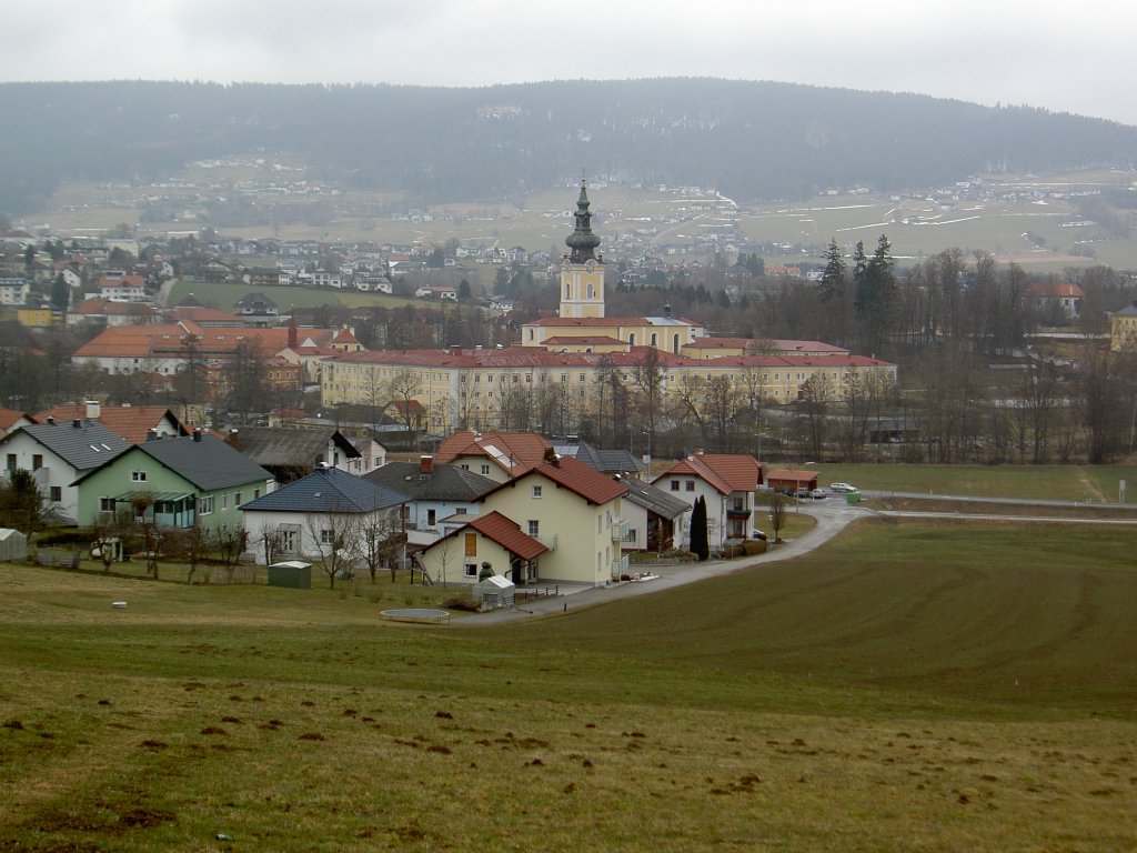 Schlgl, Prmonstratenserstift mit Stiftskirche Maria Himmelfahrt, Mhlviertel (06.04.2013)