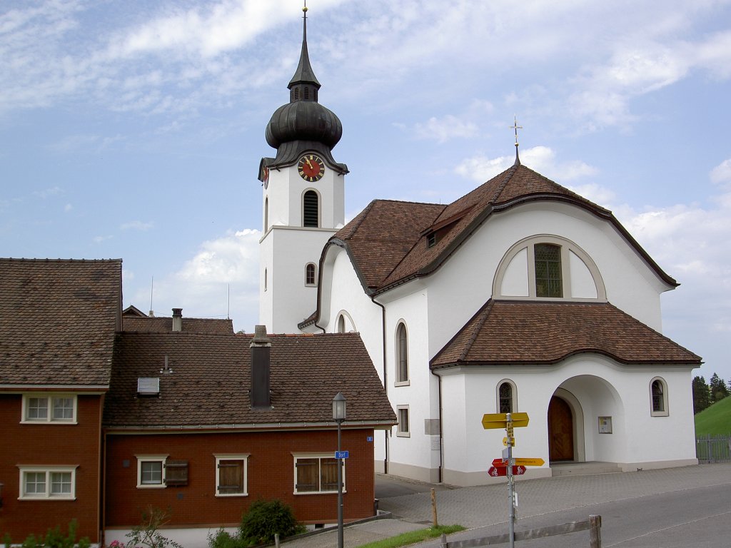 Schlatt, Kath. Kirche St. Joseph, erbaut 1911 von August Hardegger, neubarock 
(21.08.2011)