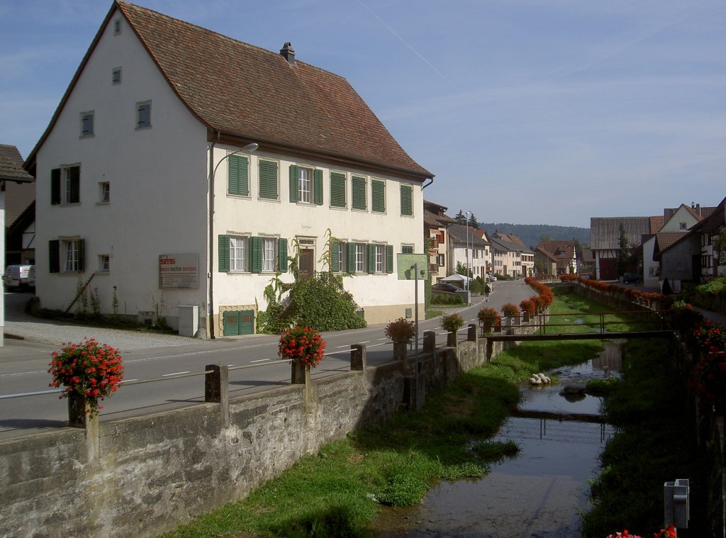 Schleitheim, Ktterlihus, Barockhaus von 1740, Kanton Schaffhausen (11.09.2011)