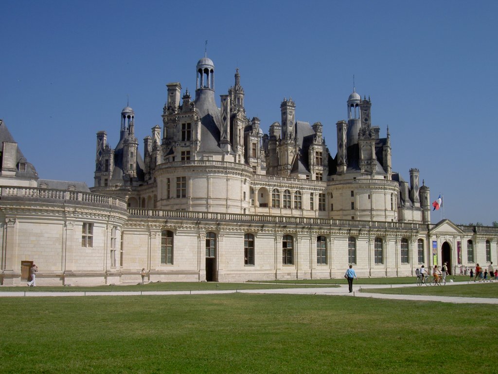 Schloss Chambord, erbaut ab 1519 von Franz I  (30.06.2008)