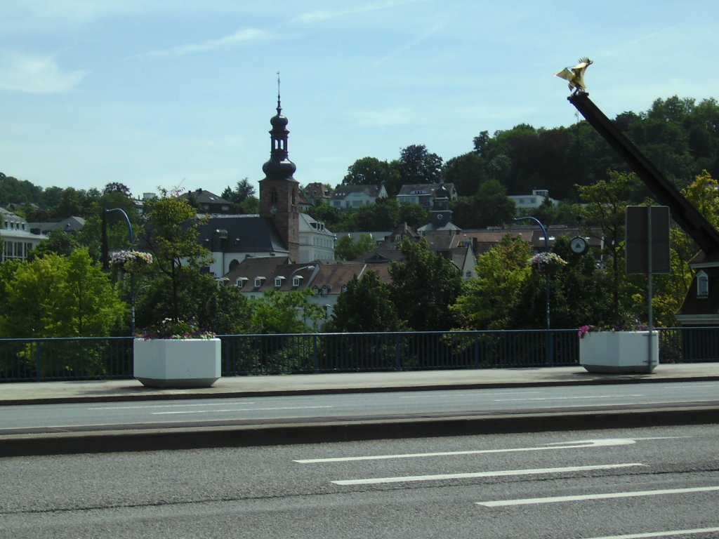 Schlokirche Saarbrcken. Die Aufnahme des Foto war am 01.07.2010.