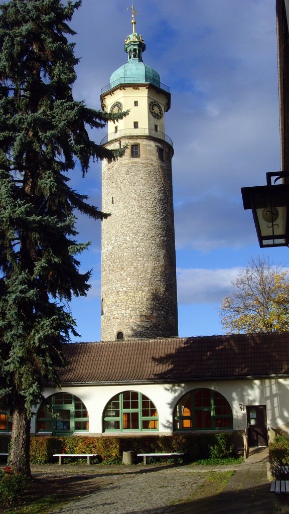 Schloturm in Arnstadt, Thringens lteste Stadt - 24.10.2010