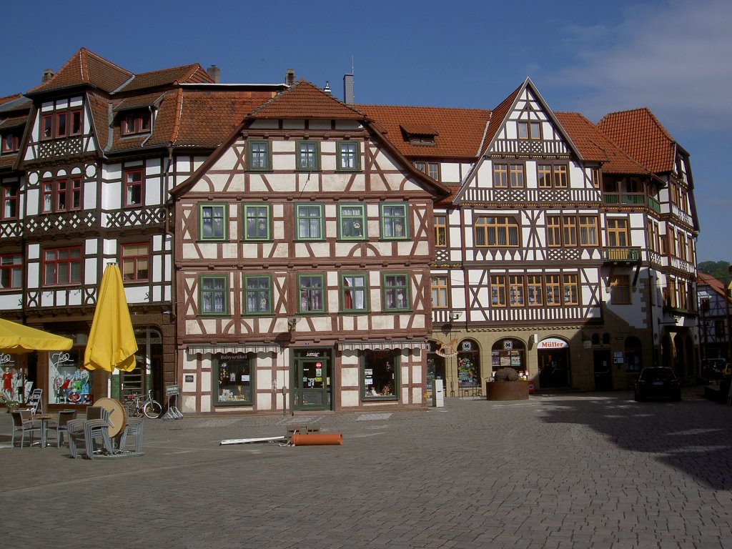 Schmalkalden, Fachwerkhuser an der Salzbrcke (16.06.2012)