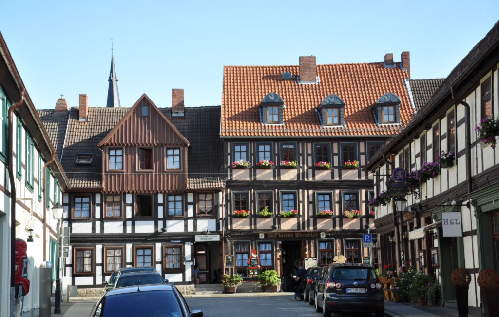 Schne Fachwerkhuser in Wernigerode/Harz - 03.09.2009