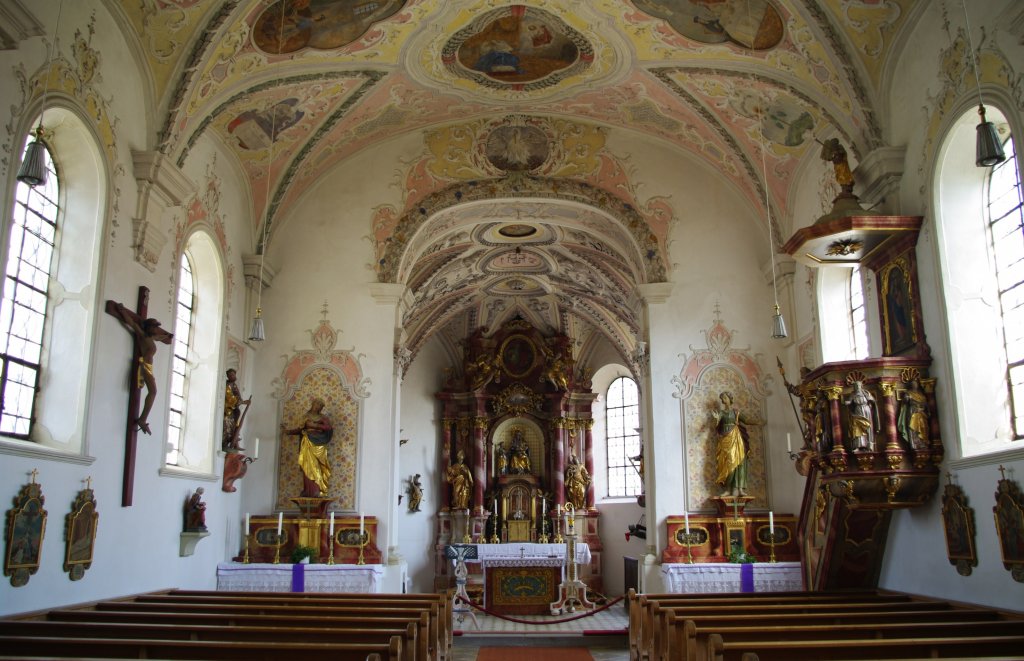 Schondorf, Ausstattung von 1737 der St. Anna Kirche (23.04.2011)