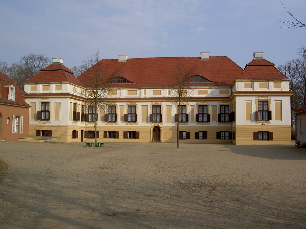 Schwielowsee, Schloss Caputh, erbaut 1662 durch Philip de Chiese, Kreis Potsdam 
(18.03.2012)