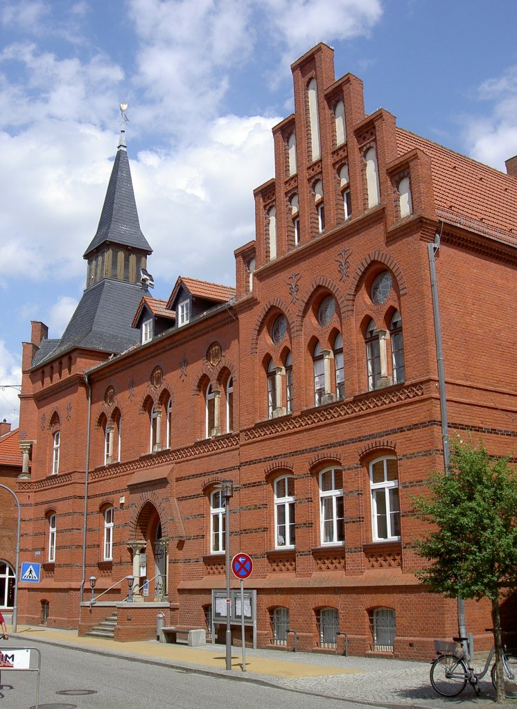 Seehausen, Rathaus in der groen Brderstrae, Kreis Stendal (09.07.2012)