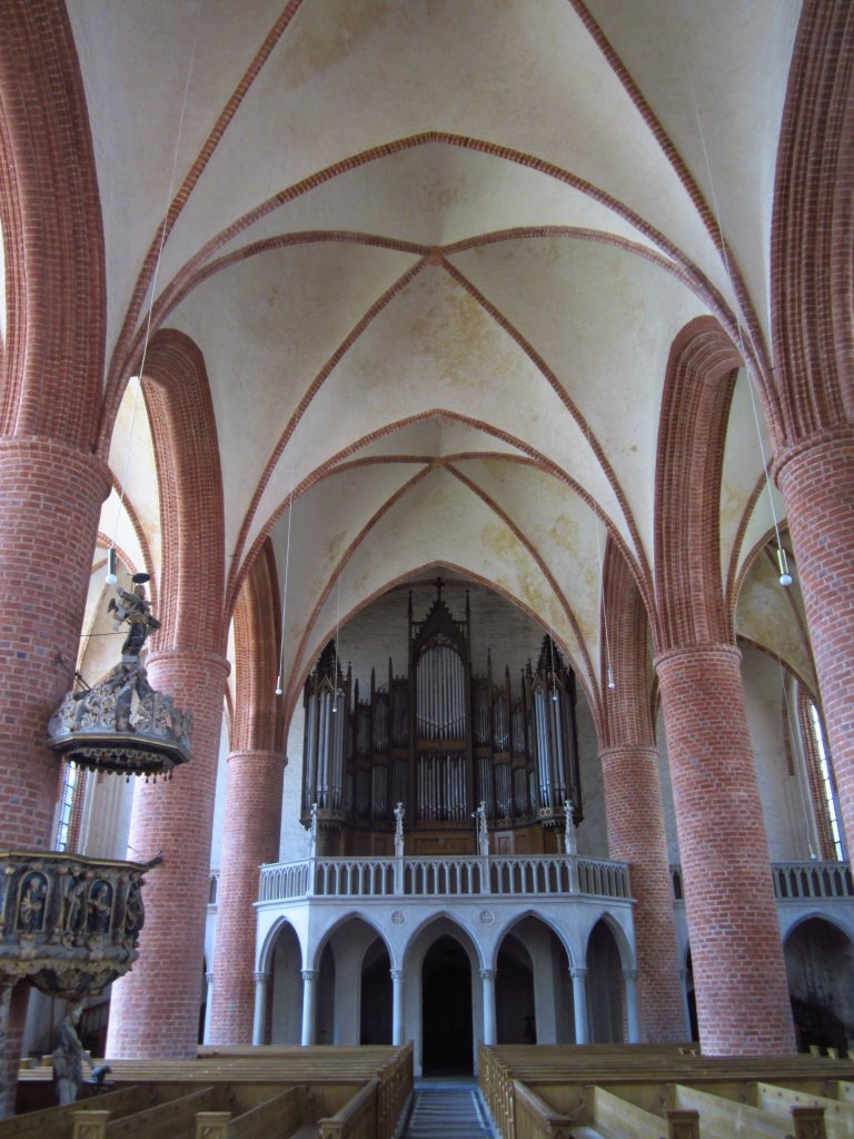 Seehausen, St. Petri Kirche, Orgel von Friedrich Hermann Ltkemller von 1867 
(09.07.2012)