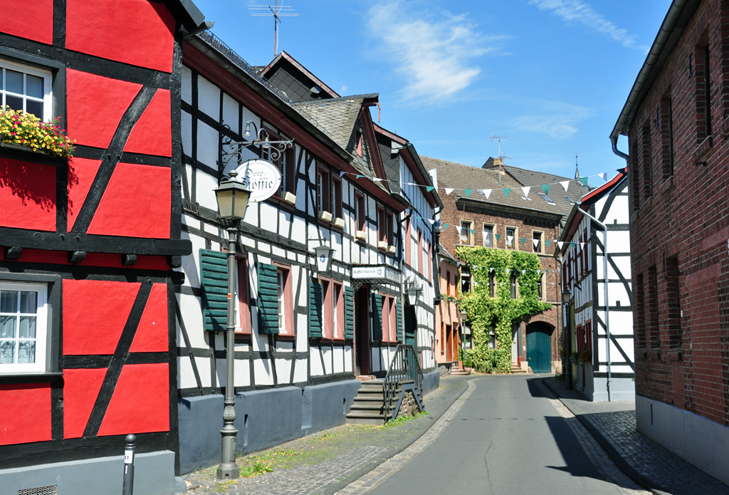 Sehr schne Fachwerkbauten in der Altstadt von Kommern (Eifel - Kreis Euskirchen) - 07.08.2010