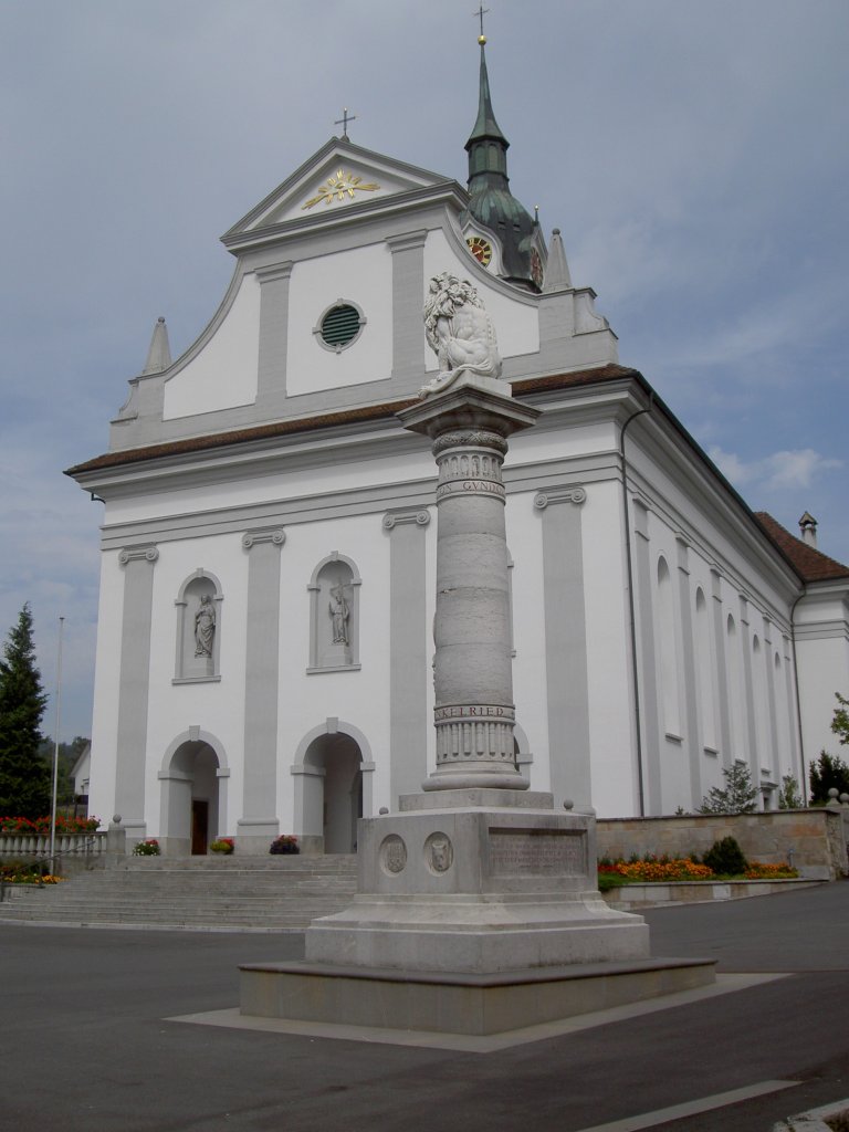Sempach, Kath. Stadtkirche St. Stefan, erbaut von 1827 bis 1829 (06.09.2010)