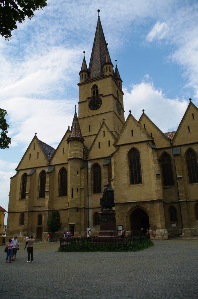 Sibiu (Hermannstadt), Evangelische Stadtpfarrkirche aus dem 14. JH,
(10.08:2009)