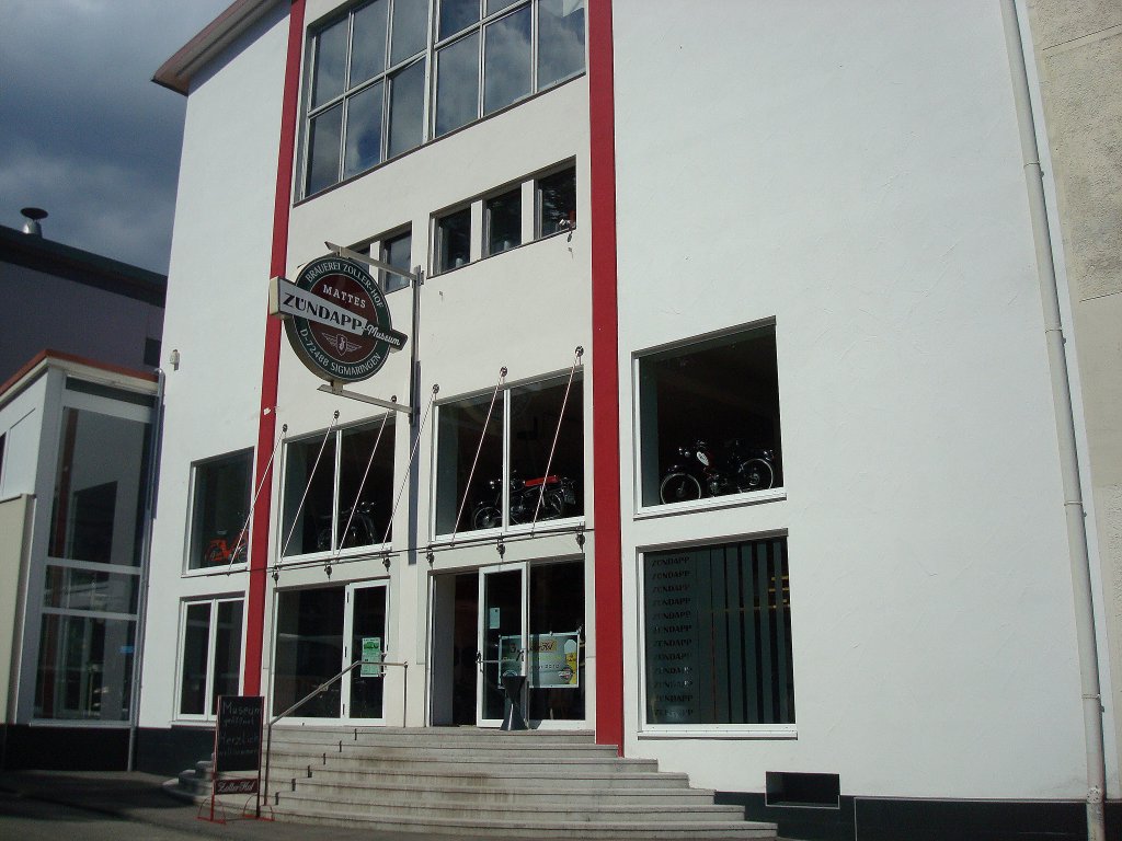 Sigmaringen, das Mattes-Zndapp-Museum, auf ber 700 Quadratmetern werden ca.100 Stcke aus der Zndapp-Produktion von 1917-84 gezeigt, die weltweit grte Sammlung, Aug.2010  