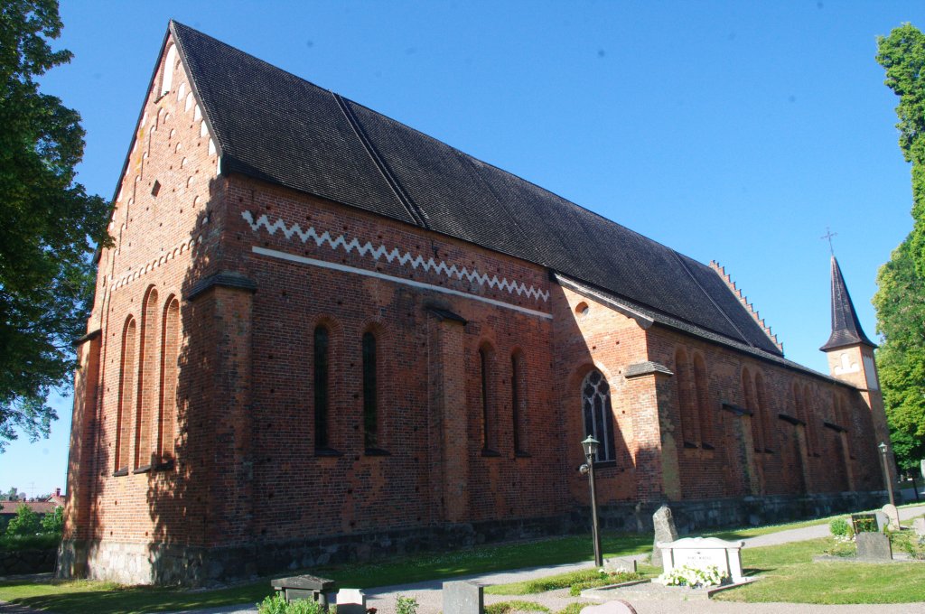 Sigtuna, St. Maria Kyrka, erbaut Mitte des 13. Jahrhundert als Klosterkirche fr den Dominikanerorden (09.07.2013)