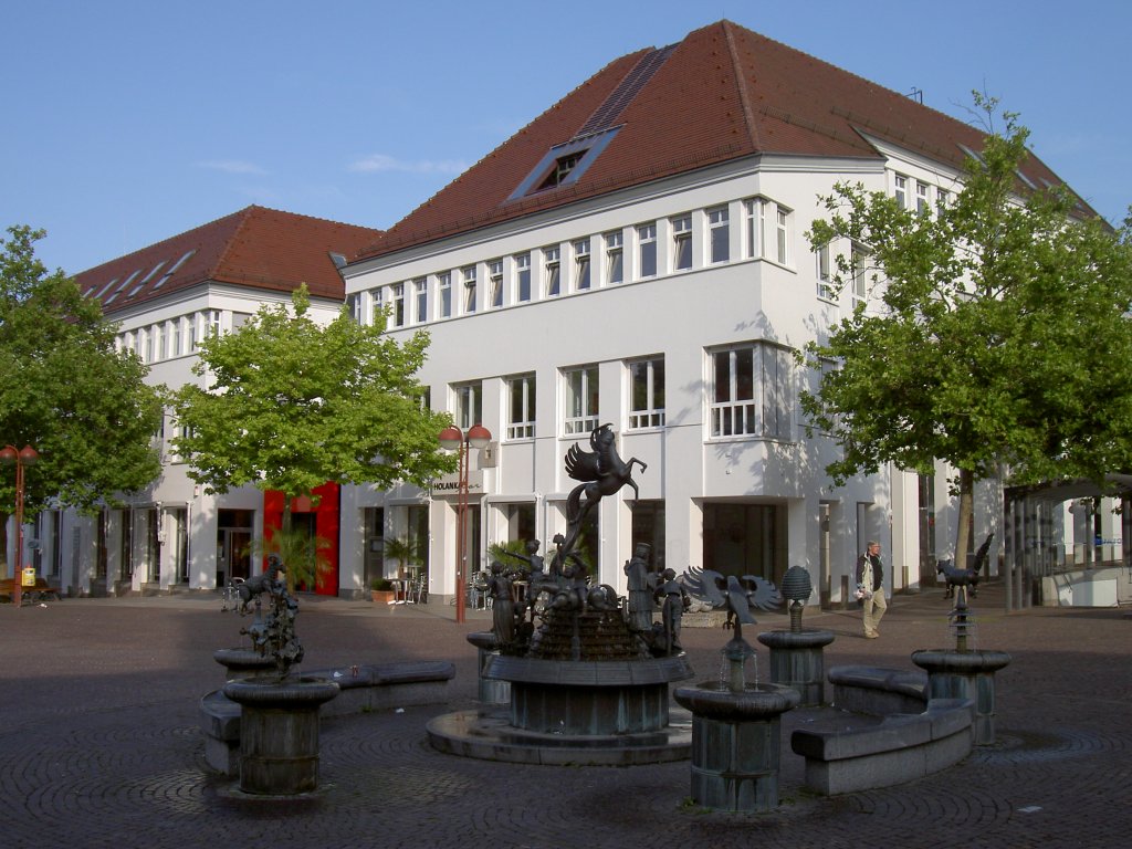 Sindelfingen, Marktbrunnen am Marktplatz, Kreis Bblingen (17.08.2008)