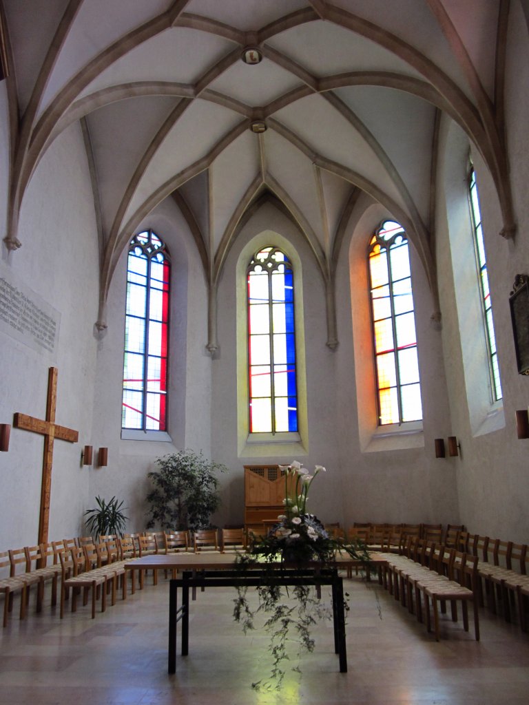 Sissach, Chor mit Netzgewlbe der St. Jakob Kirche (22.07.2012)