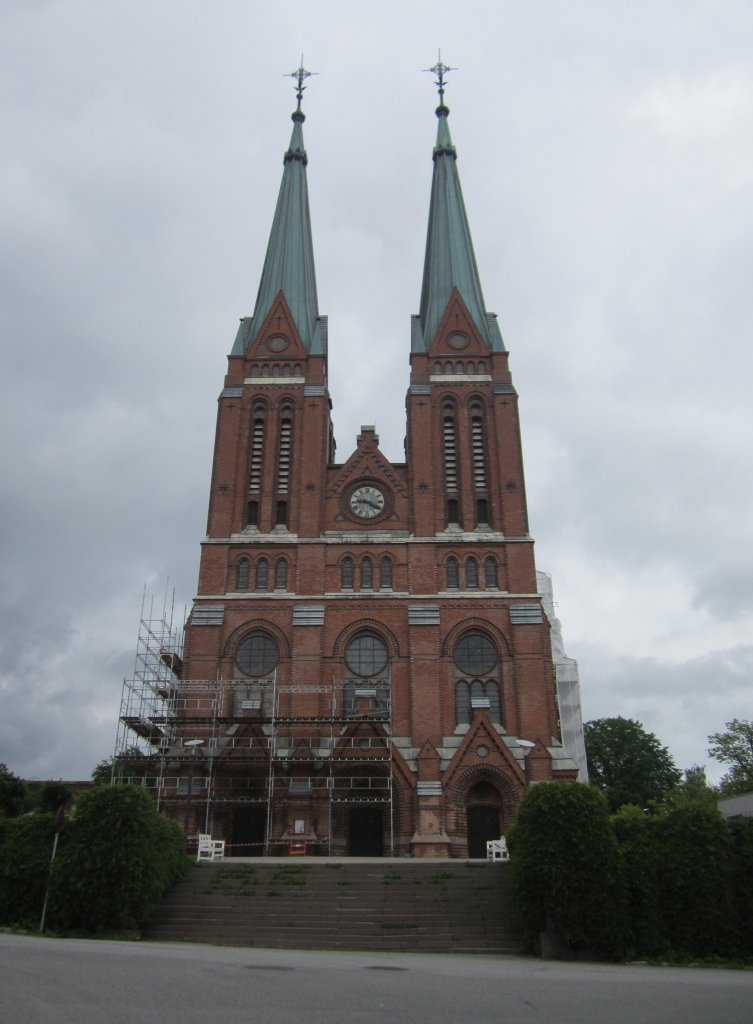 Skien, neugotische Ev. Kirche, erbaut 1894, Architekt Hagbarth Martin Schytte-Berg
(24.06.2013)