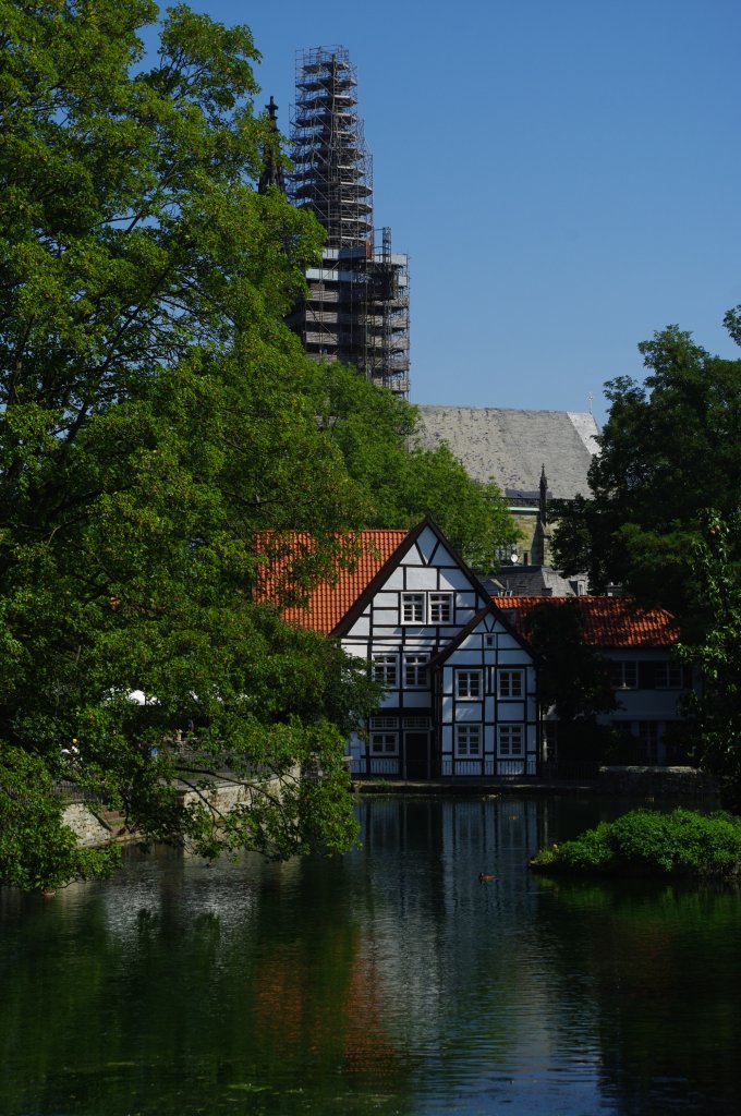 Soest, Groer Teich mit St. Marien Kirche (01.08.2011)