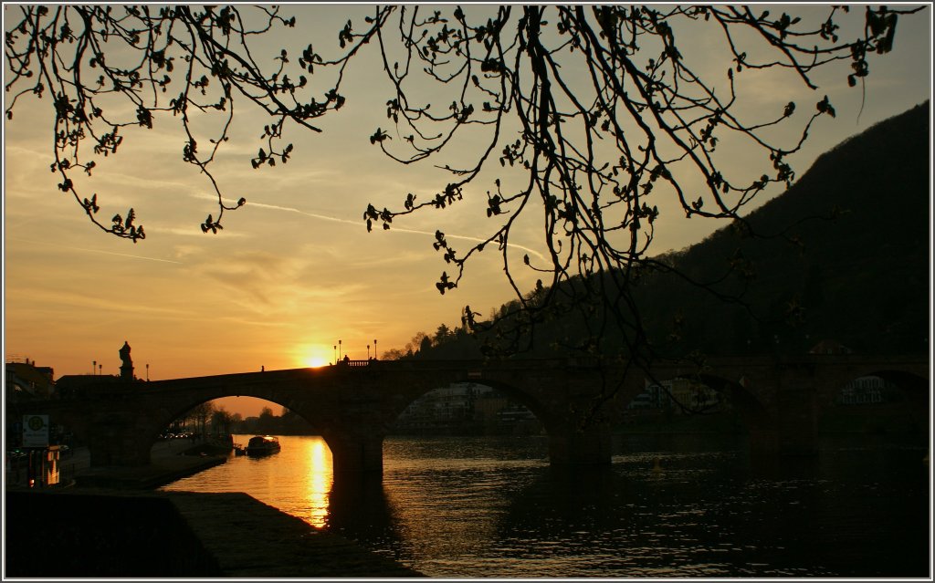 Sonnenuntergang in Heidelberg am 27.03.2012