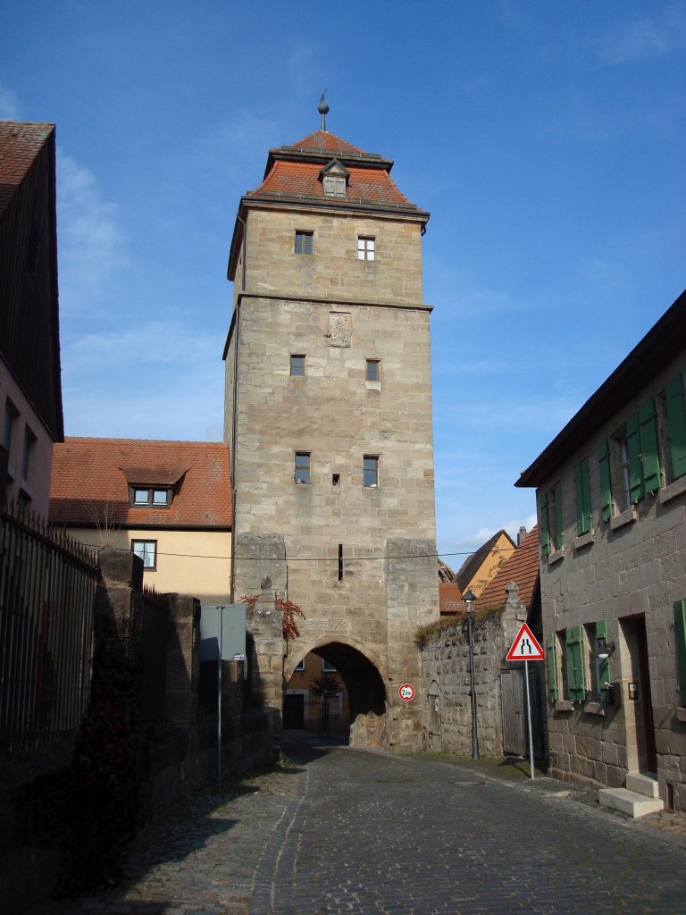 Spalt in Franken, das Stadttor, stadteinwrts gesehen, als Teil der ehemaligen Befestigungsanlage, Okt.2009