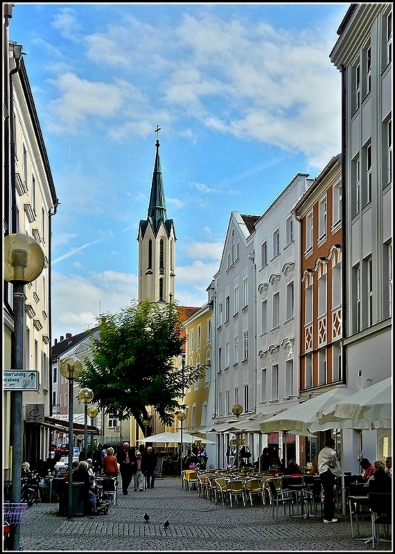 Spaziergang durch die Fugngerzone in Passau am 16.09.2010. (Jeanny)