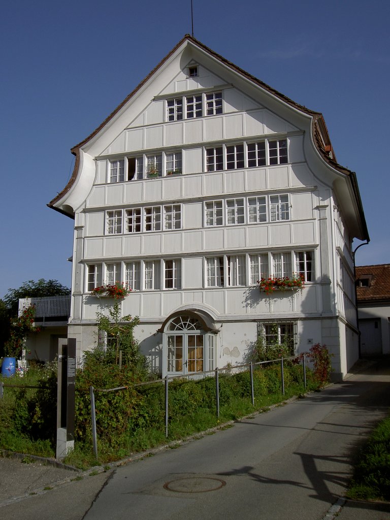 Speicher, Ehem. Zuberbhler-Haus im Oberdorf, erbaut 1747 von johannes Grubenmann 
(21.08.2011)