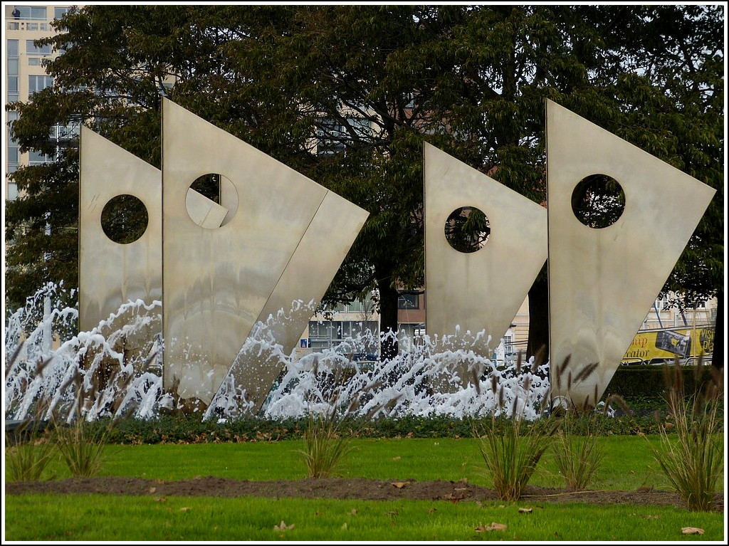 Springbrunnen in Oostende. 12.11.2011 (Jeanny)