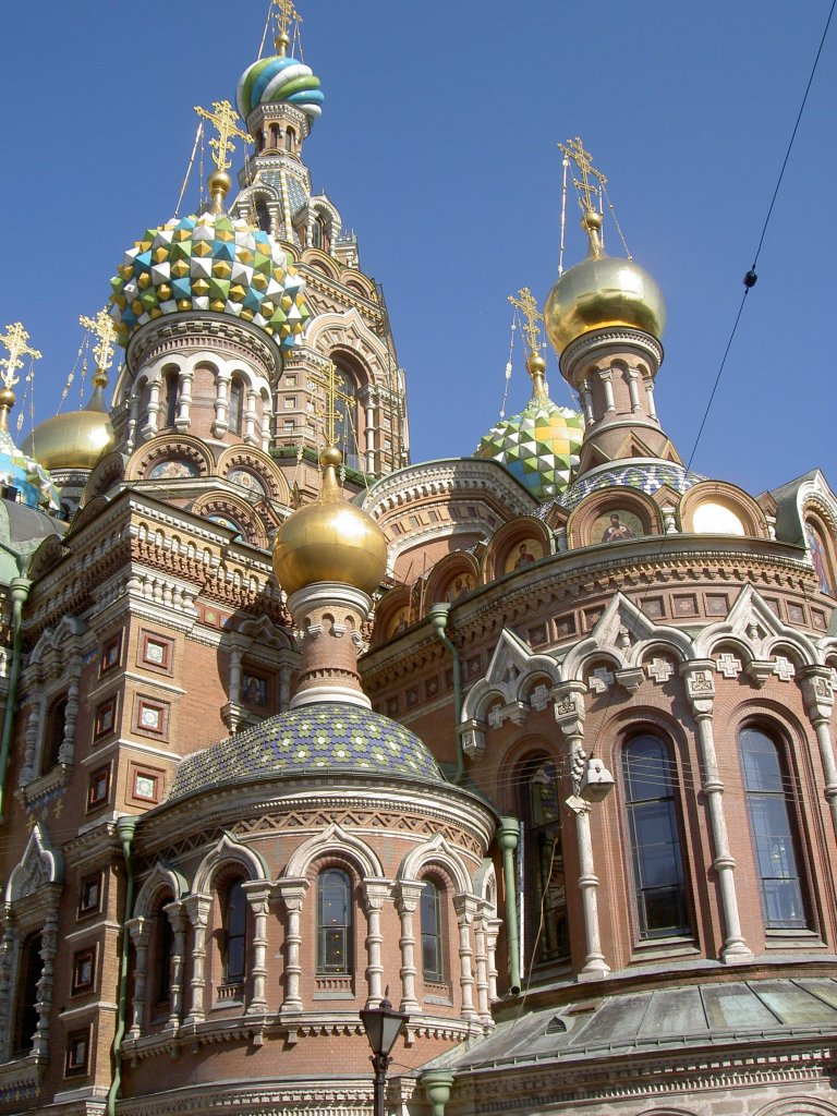 St. Petersburg, Christi Auferstehungskirche (Blutskirche), erbaut von 
1883 - 1907 von den Architekten Alfred Parland und Ignati Malyschew
(06.07.2010)