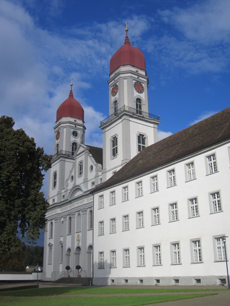 St. Urban, ehem. Zisterzienserabtei, gegrndet 1194, heutige Anlage erbaut von 1711 bis 1715 durch Franz Beer (09.10.2012)