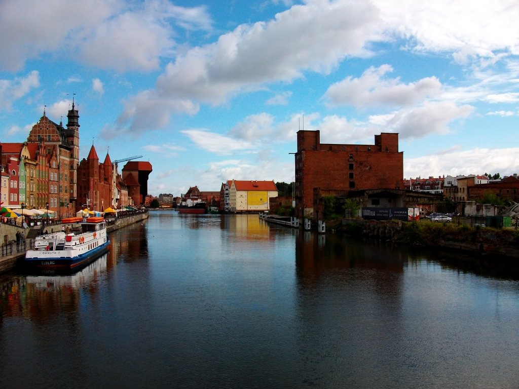 Stadtpanorama von Gdansk / Aufgenommen im August 2010