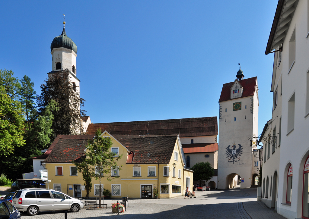 Stadttor und Kirche in Isny - 16.07.2011