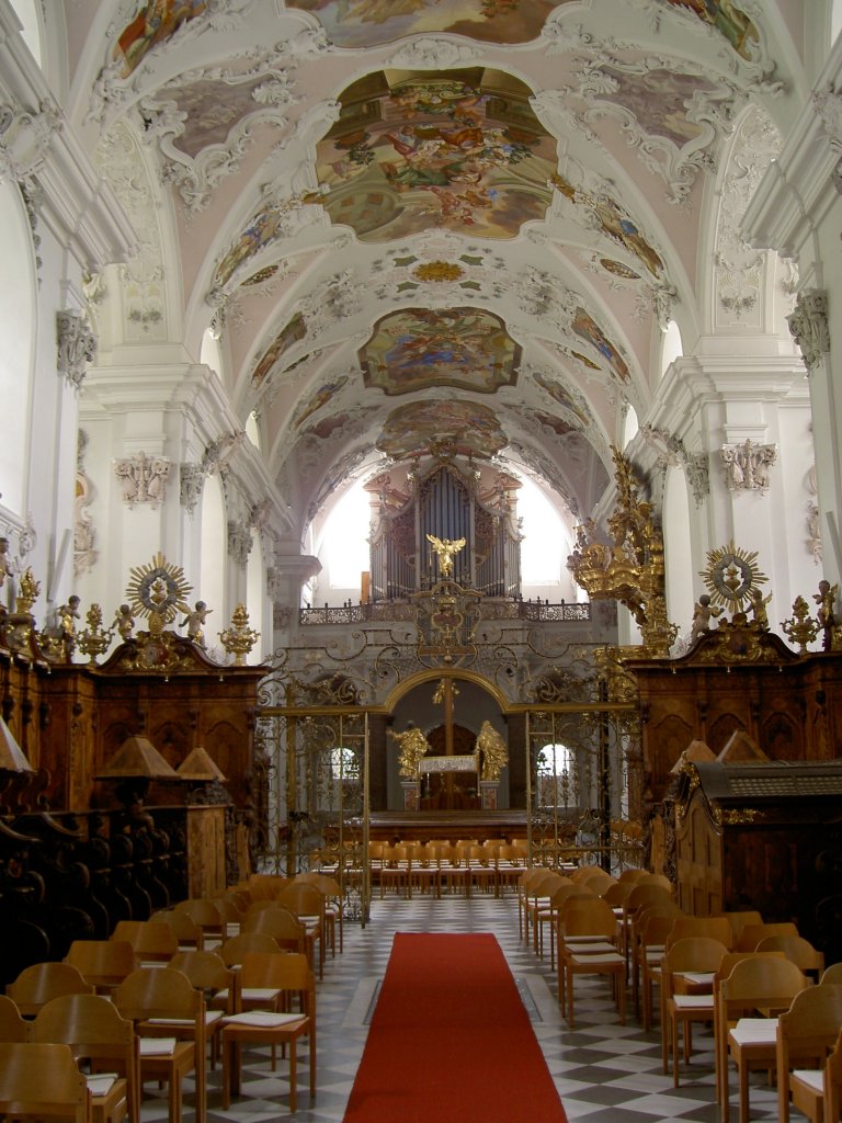 Stams, Zisterzienser Klosterkirche Unsere Lieben Frau, Mnchschor (14.06.2008)